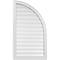 Ekena Millwork Quarter Round Top Right Surface Mount PVC Gable Vent w/ 2"W x 1-1/2"P Brickmould Frame, 24"W x 42"H GVPQR24X4202SF - alternate 1